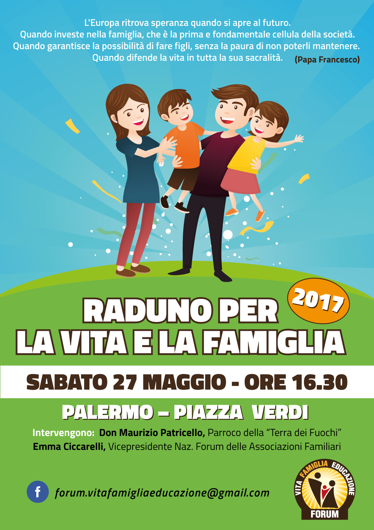 PALERMO. MARCIA PER LA VITA E PER LA FAMIGLIA: LA SETTIMA EDIZIONE