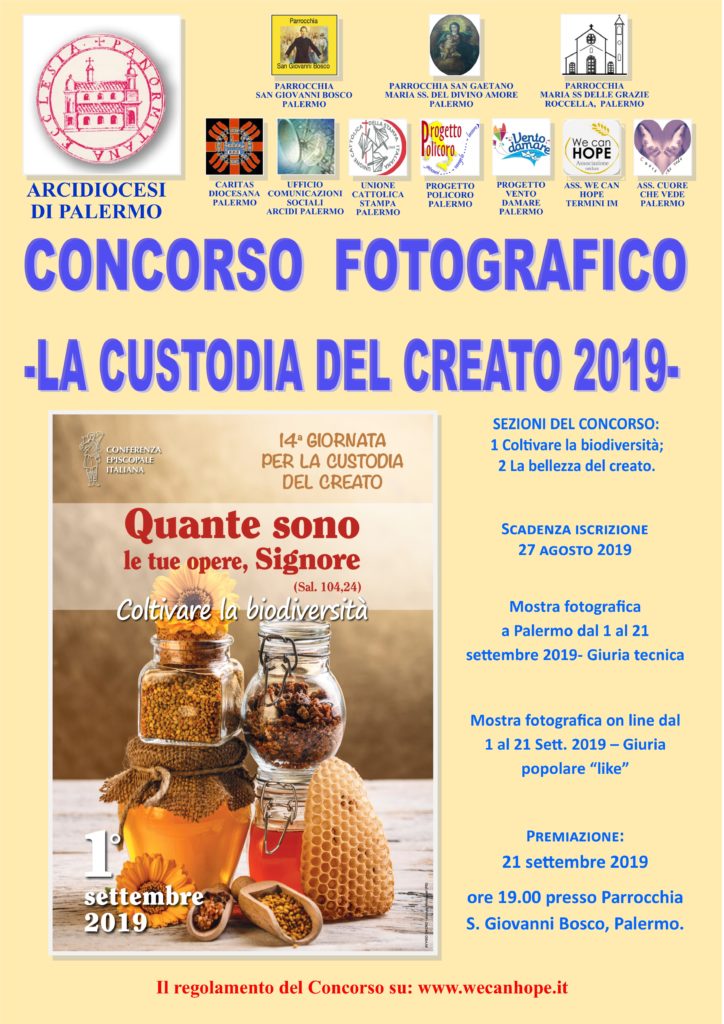 “CUSTODIA DEL CREATO 2019”: CONCORSO FOTOGRAFICO NAZIONALE