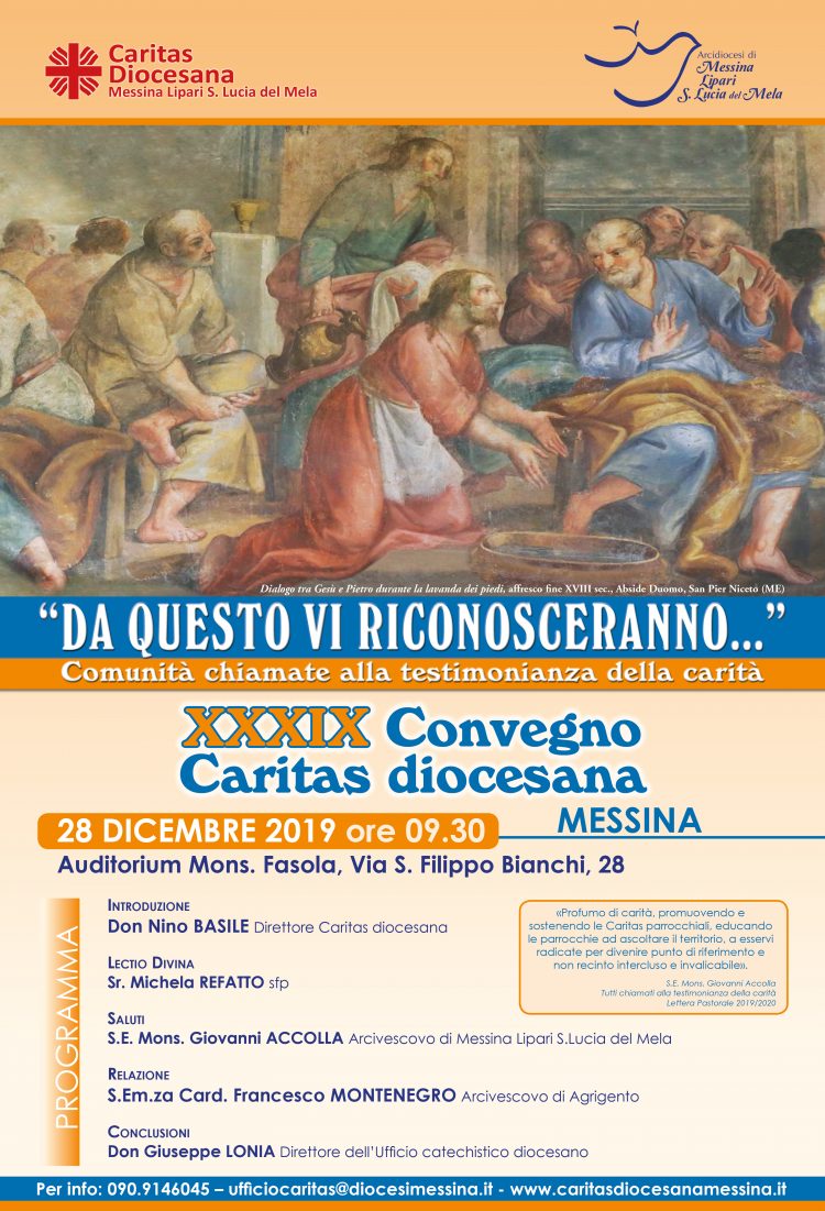 “DA QUESTO VI RICONOSCERANNO. COMUNITA’ CHIAMATE ALLA TESTIMONIANZA DELLA CARITA'”: CONVEGNO DIOCESANO