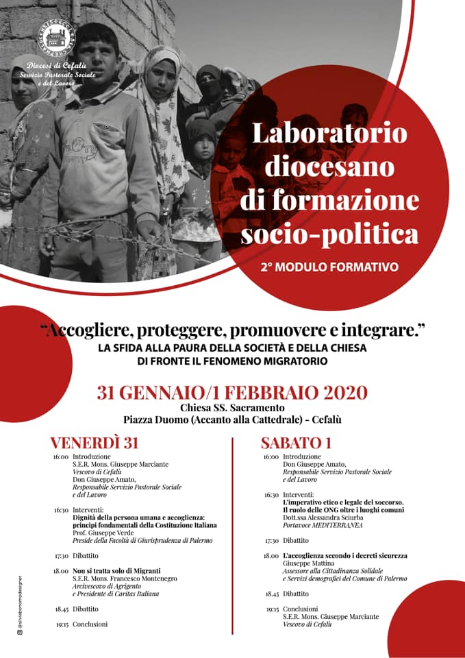 FORMAZIONE SOCIO-POLITICA: “ACCOGLIERE, PROTEGGERE, PROMUOVERE E INTEGRARE”