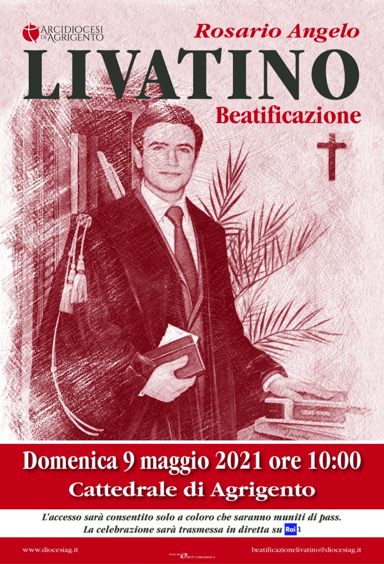 ROSARIO LIVATINO: DOMENICA 9 MAGGIO LA BEATIFICAZIONE E IN DIRETTA SU RAI UNO