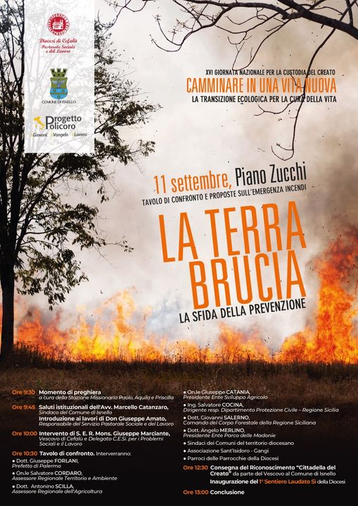 “LA TERRA BRUCIA. LA SFIDA DELLA PREVENZIONE”: TAVOLO DI CONFRONTO