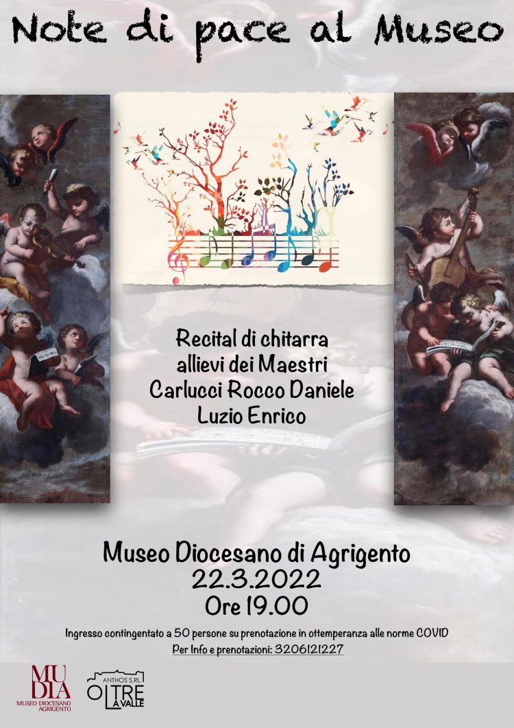 “NOTE DI PACE”: CONCERTO DI CHITARRE AL MUSEO DIOCESANO