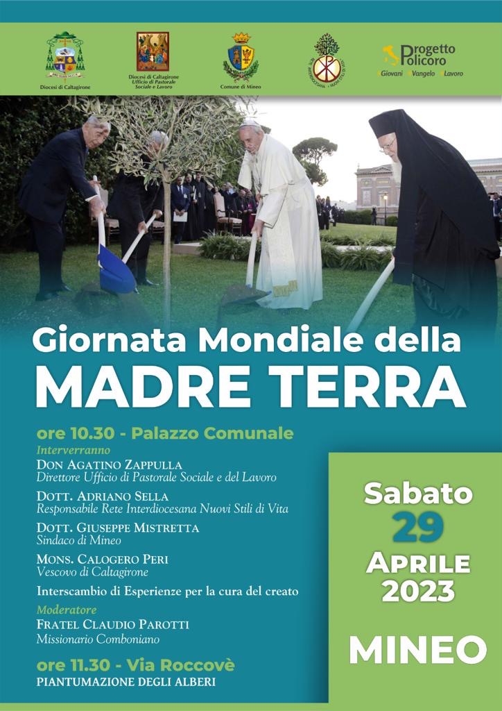 GIORNATA DELLA MADRE TERRA: APPUNTAMENTO DIOCESANO A MINEO