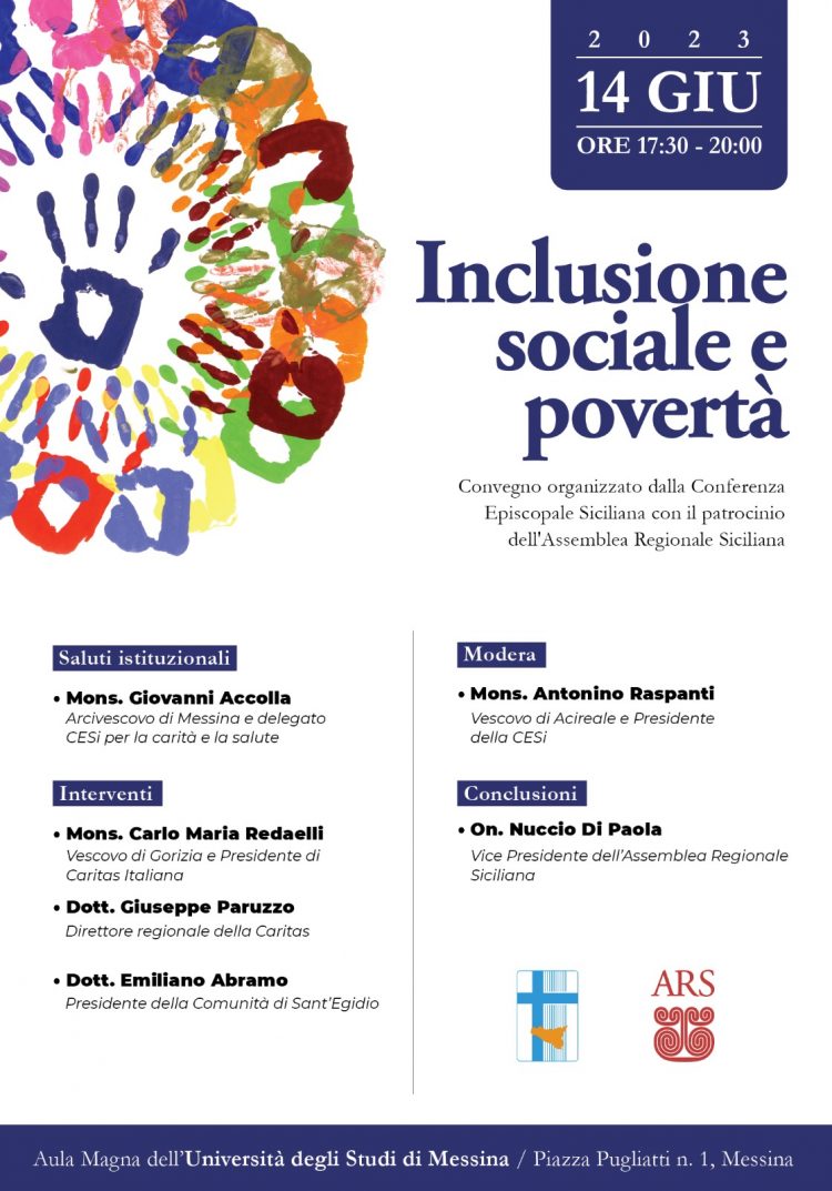 “INCLUSIONE SOCIALE E POVERTÀ”: CONVEGNO REGIONALE A MESSINA