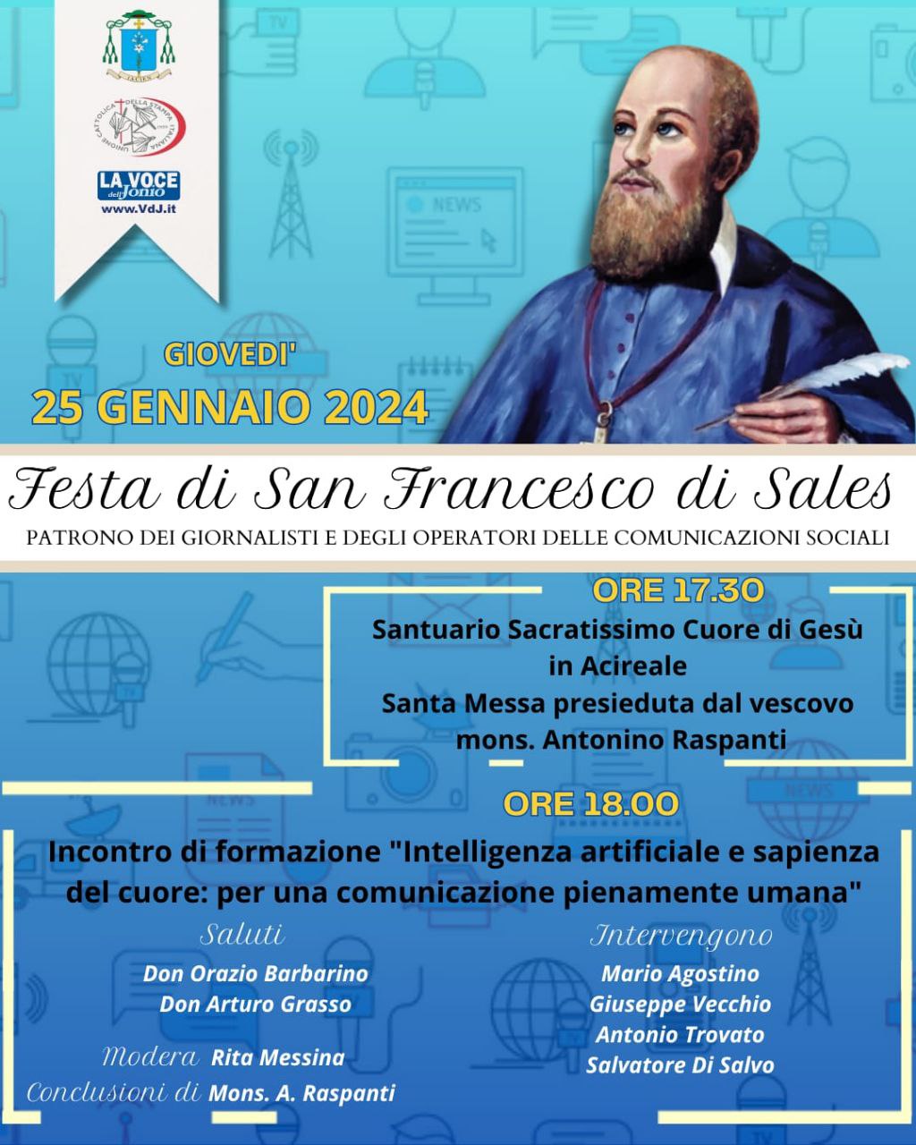 SAN FRANCESCO DI SALES. UN INTERO POMERIGGIO DI COMUNIONE E CONFRONTO