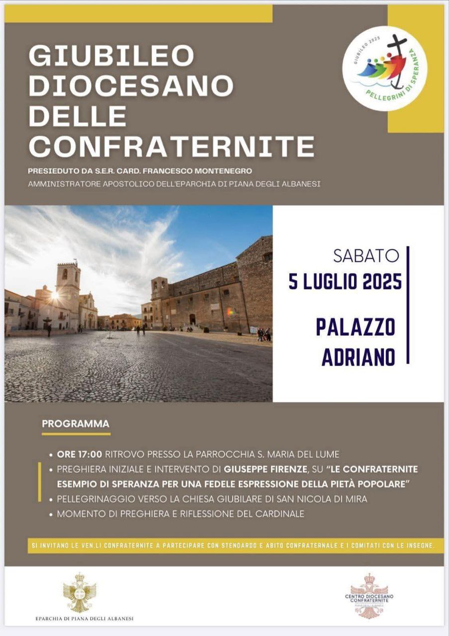 GIUBILEO DIOCESANO DELLE CONFRATERNITE A PALAZZO ADRIANO