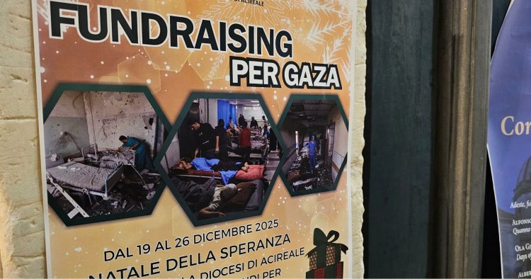 LA CHIESA ACESE TRASFORMA LA SOLIDARIETÀ NATALIZIA IN VICINANZA E SOSTEGNO: RACCOLTI 6MILA EURO PER UN NUOVO OSPEDALE A GAZA