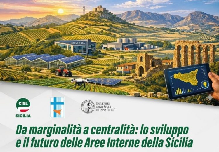 “DA MARGINALITÀ A CENTRALITÀ: LO SVILUPPO E IL FUTURO DELLE AREE INTERNE DELLA SICILIA”: UN CONVEGNO AVVIA CONCRETAMENTE IL PROTOCOLLO TRA CESI, CISL E KORE