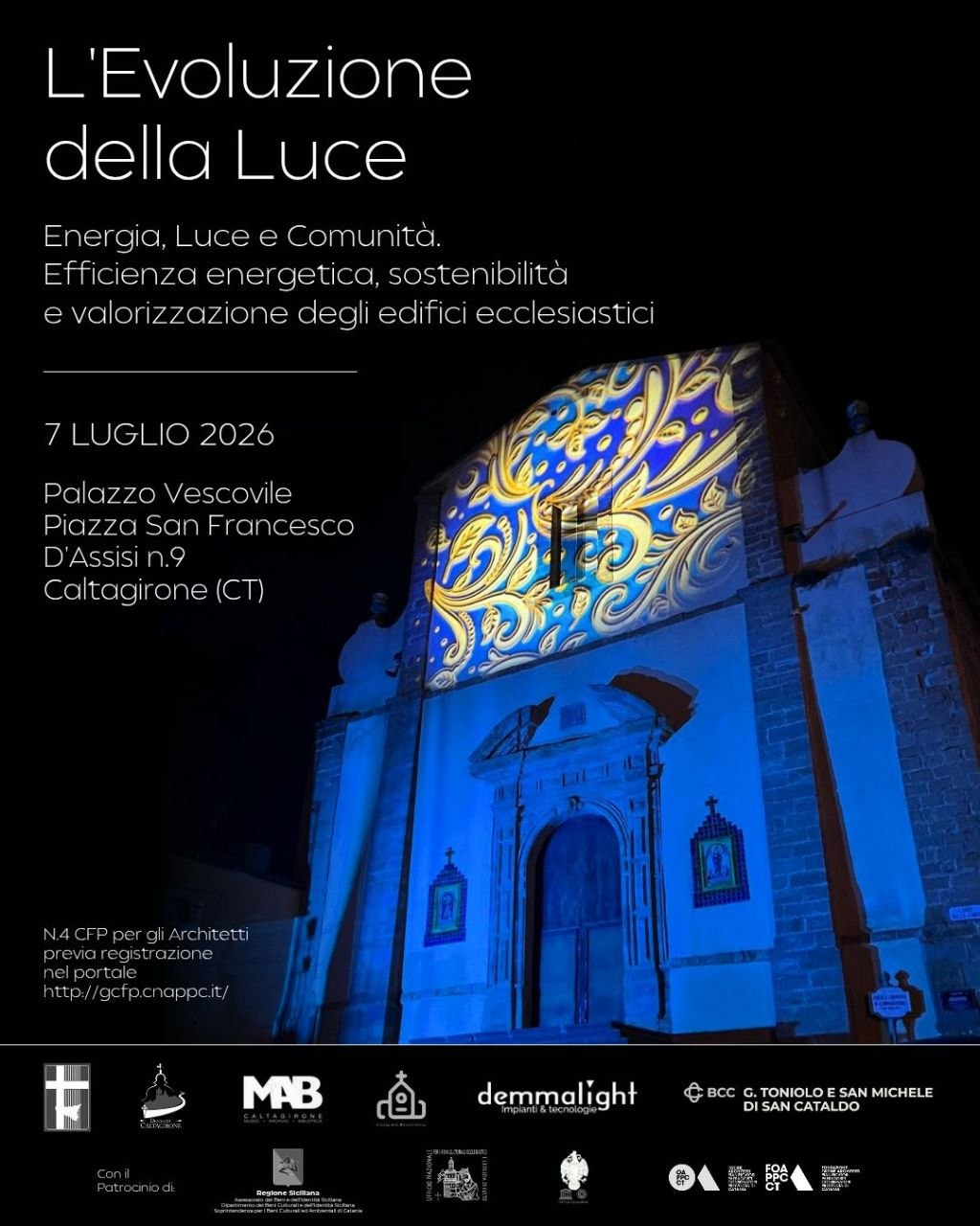 EFFICIENZA ENERGETICA, SOSTENIBILITÀ E VALORIZZAZIONE DEGLI EDIFICI ECCLESIASTICI: CONVEGNO REGIONALE SU ENERGIA, LUCE E COMUNITÀ. ECCO “L’EVOLUZIONE DELLA LUCE”