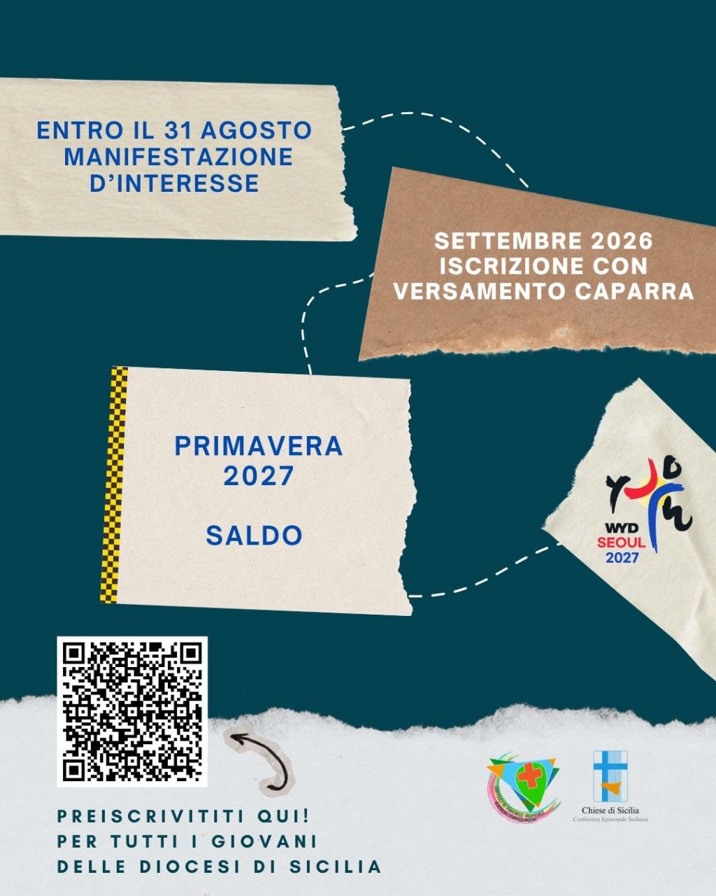 VERSO LA GMG DI SEUL 2027: AL VIA LE PREISCRIZIONI PER I GIOVANI DELLE DIOCESI DI SICILIA