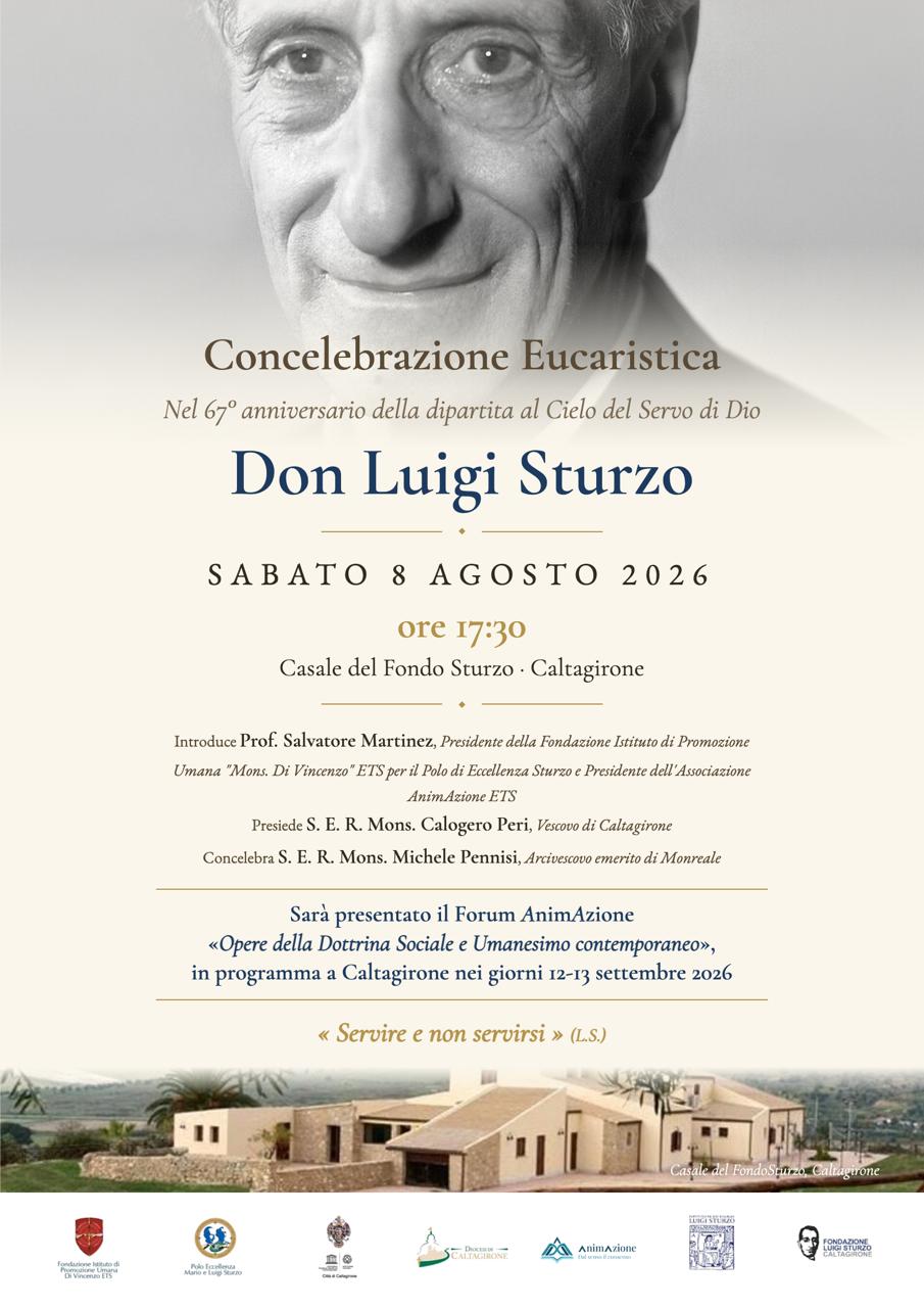 CALTAGIRONE RICORDA DON LUIGI STURZO NEL 67° ANNIVERSARIO DELLA SCOMPARSA