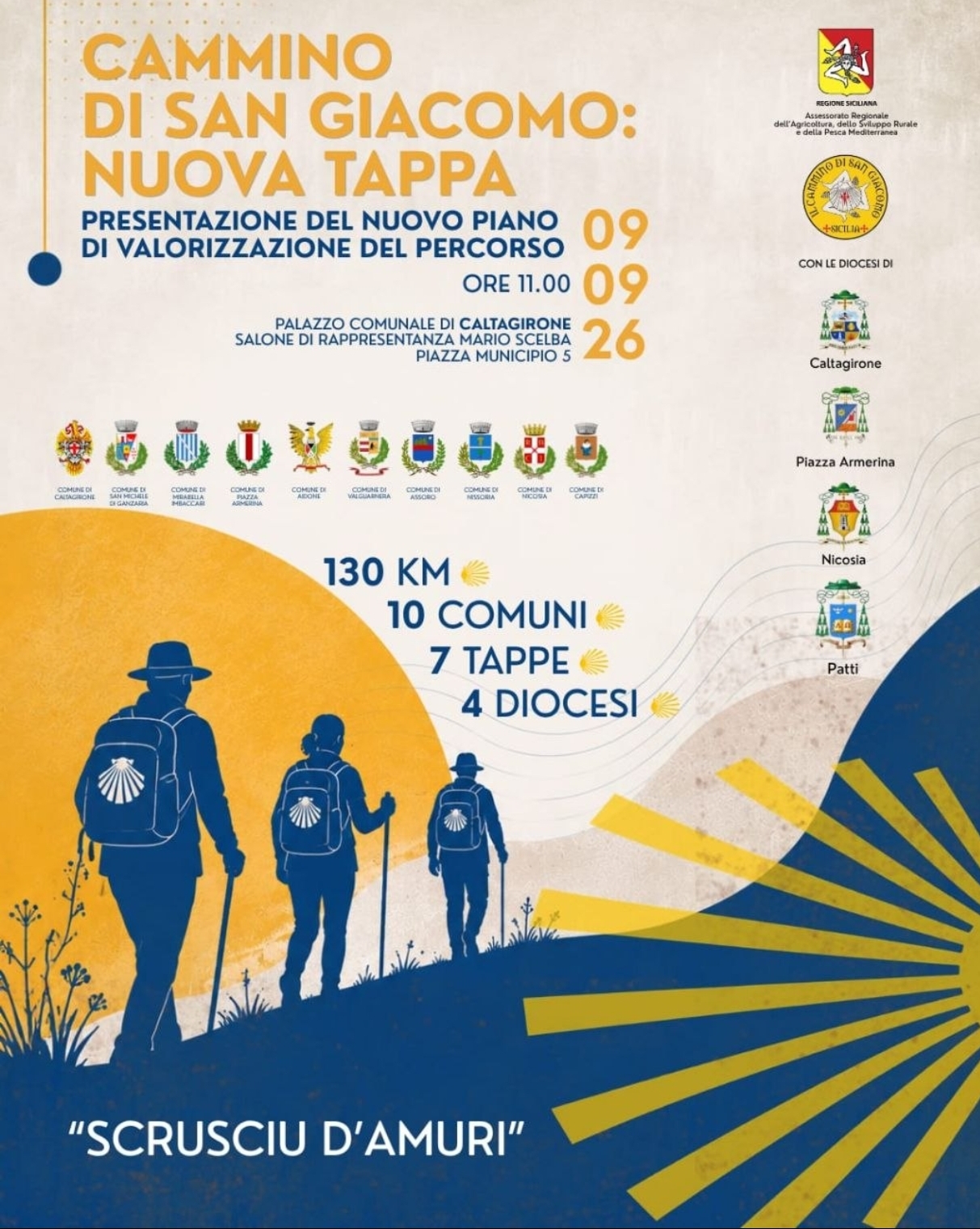 CAMMINO DI SAN GIACOMO: 130 KM, IN 7 TAPPE ATTRAVERSO 10 COMUNI E 4 DIOCESI, PER UN VIAGGIO “DALLA TERRA ALL’ANIMA”