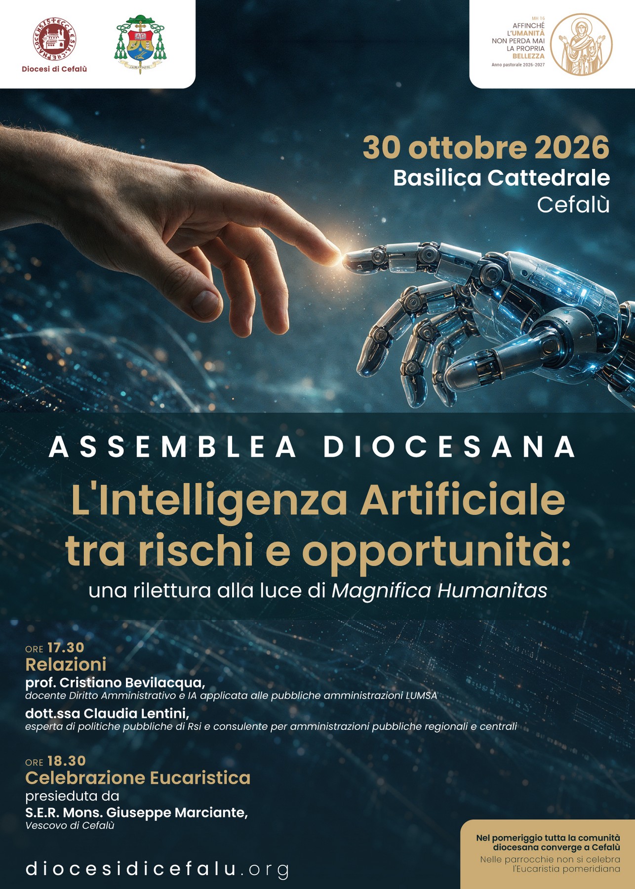 LA DIOCESI DI CEFALÙ SI RIUNISCE IN ASSEMBLEA SUL TEMA DELL’INTELLIGENZA ARTIFICIALE